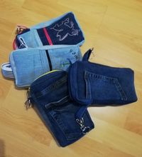 Jeans- Handy- kleintasche in verschiedenen Ausf&uuml;hrungen
